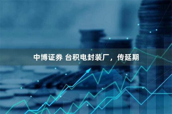 中博证券 台积电封装厂，传延期
